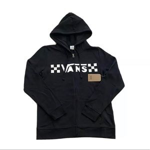 Vans Drop V Checker Full Zip Hoodie Sweatshirt